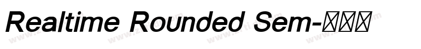 Realtime Rounded Sem字体转换